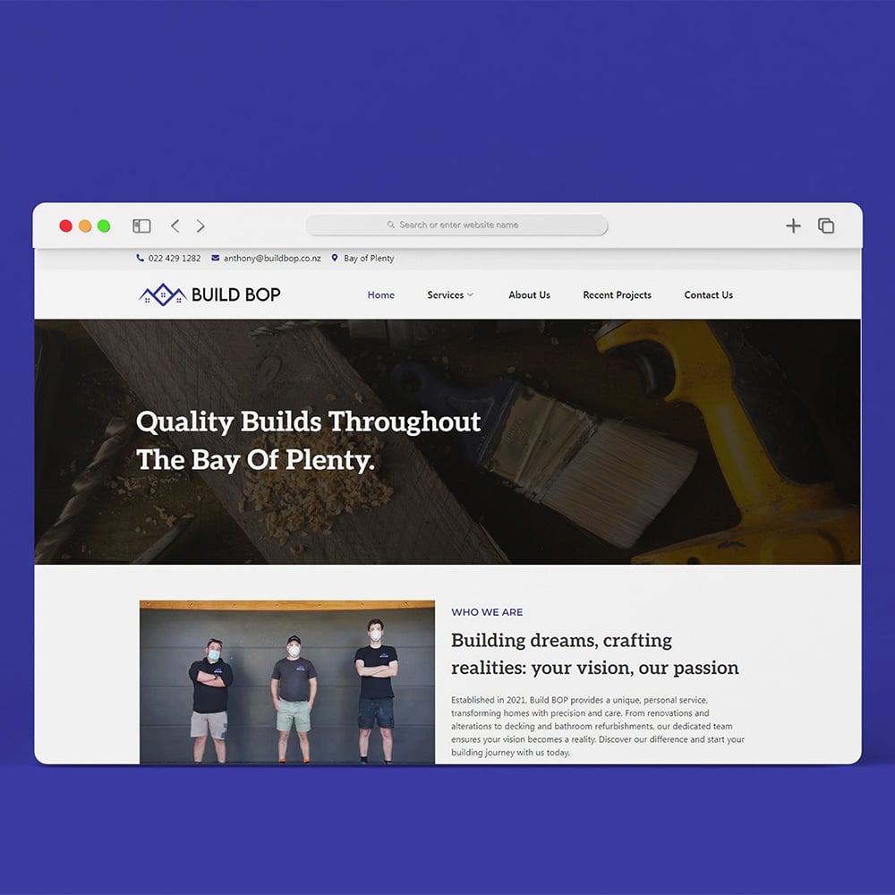 Build BOP Website Design